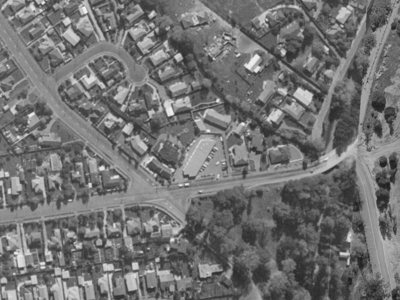 146 Cashmere Road from the air, 1970-1974