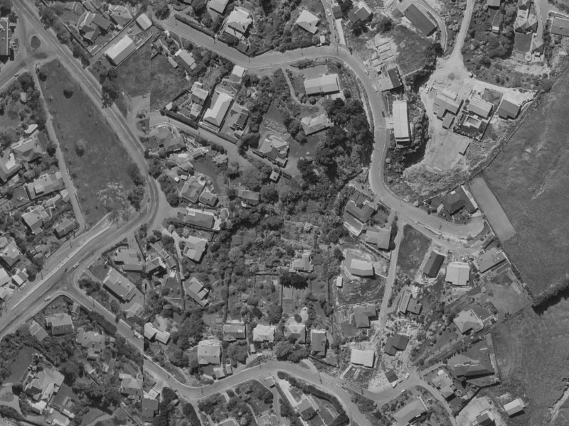 59D Dyers Pass Road from the air, 1970-1974