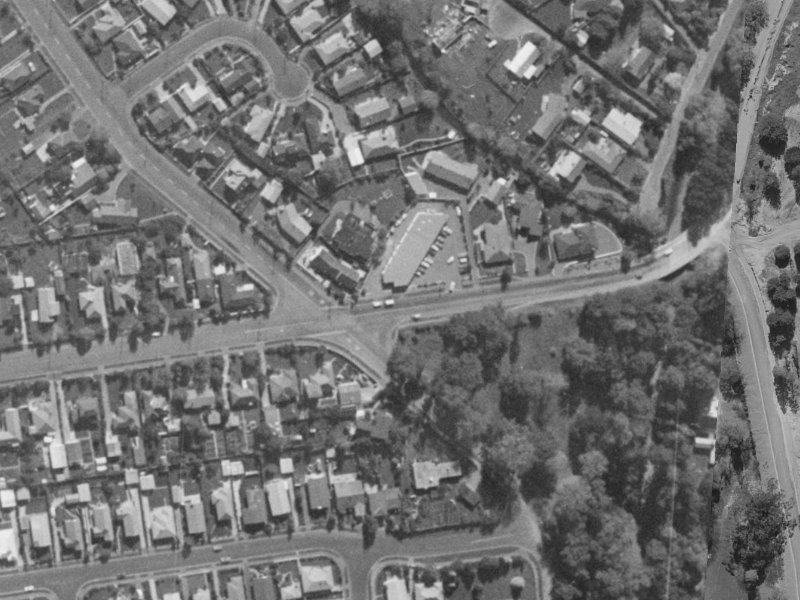 150 Cashmere Road from the air, 1970-1974