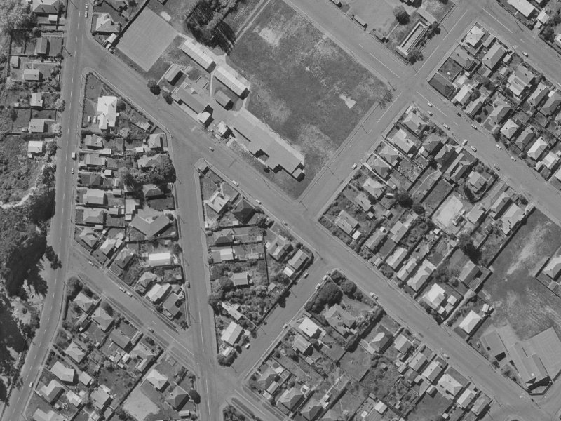 10 Colenso Street from the air, 1970-1974