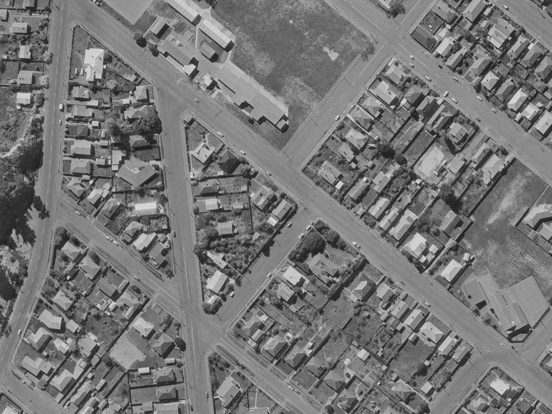 12 Colenso Street from the air, 1970-1974