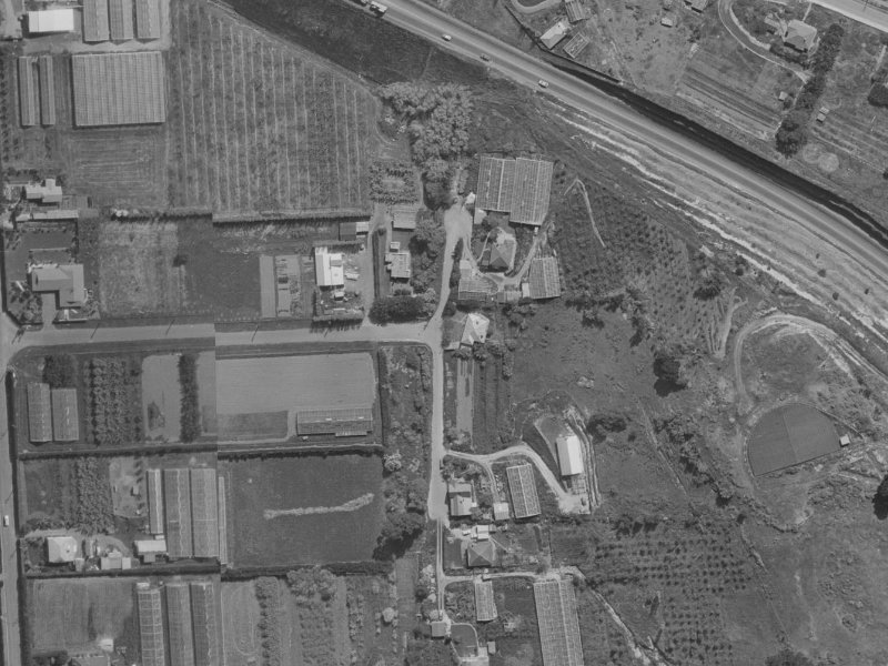 15 Butts Valley Road from the air, 1970-1974