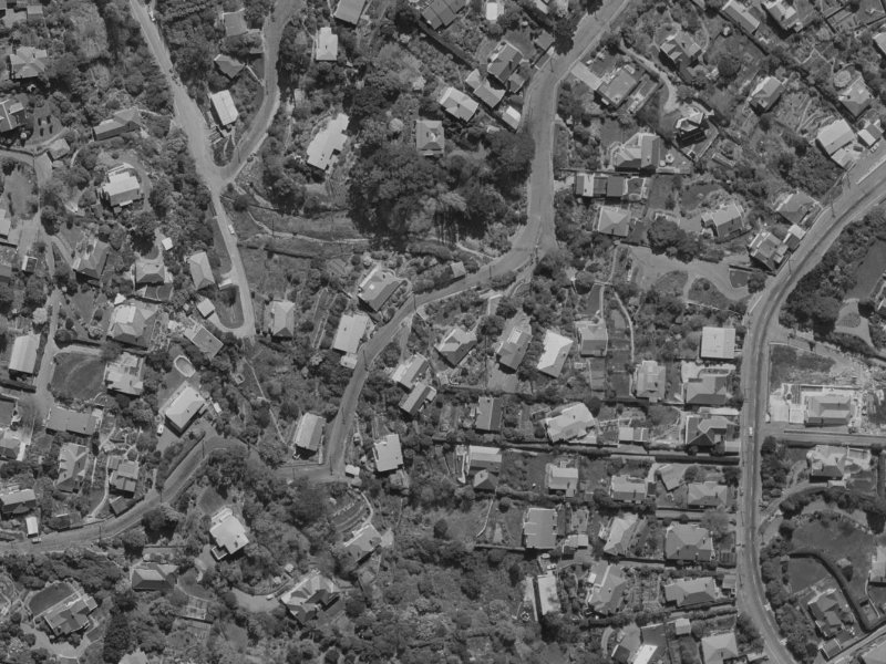 23 MacMillan Avenue from the air, 1970-1974