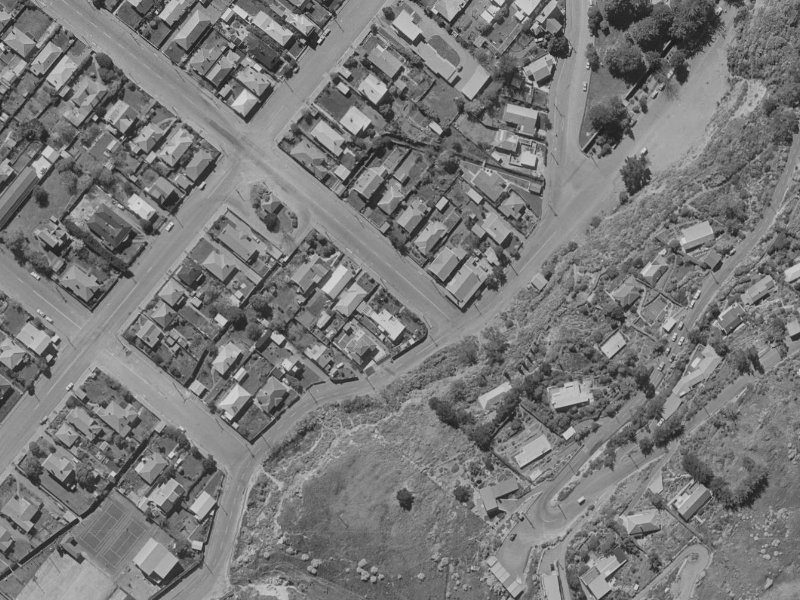 140 Nayland Street from the air, 1970-1974