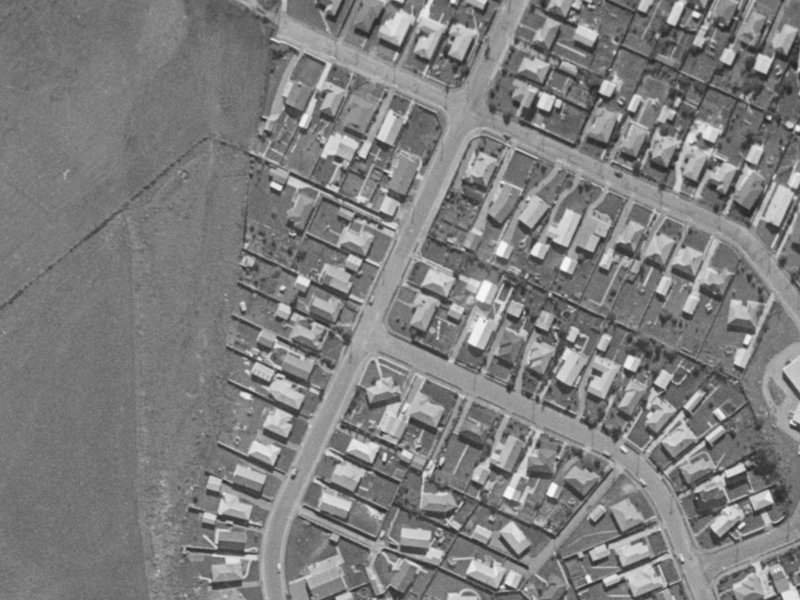 148 Wales Street from the air, 1970-1974