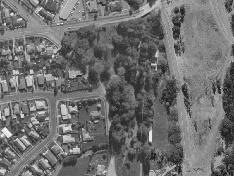 7B Worsleys Road from the air, 1970-1974