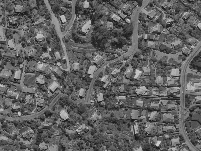 23-25 Macmillan Avenue from the air, 1970-1974