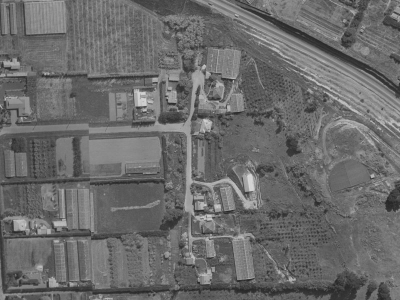 Butts Valley Road from the air, 1970-1974