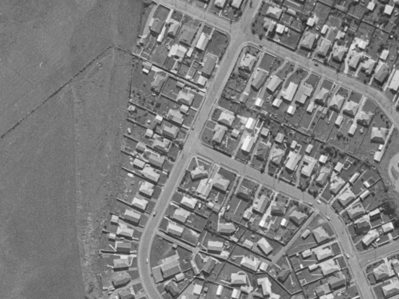 76B Santa Rosa Avenue from the air, 1970-1974