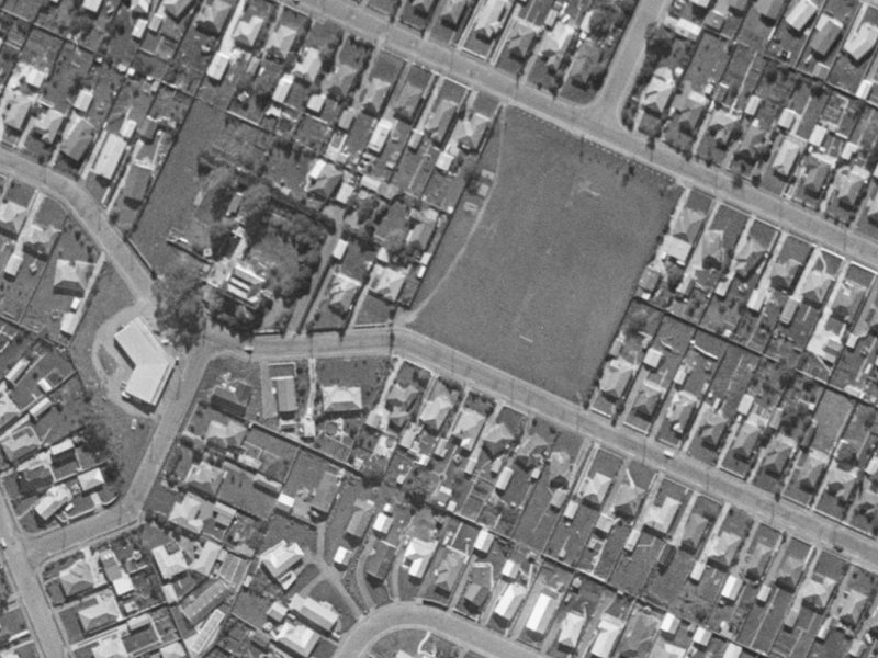 47 Nottingham Avenue from the air, 1970-1974