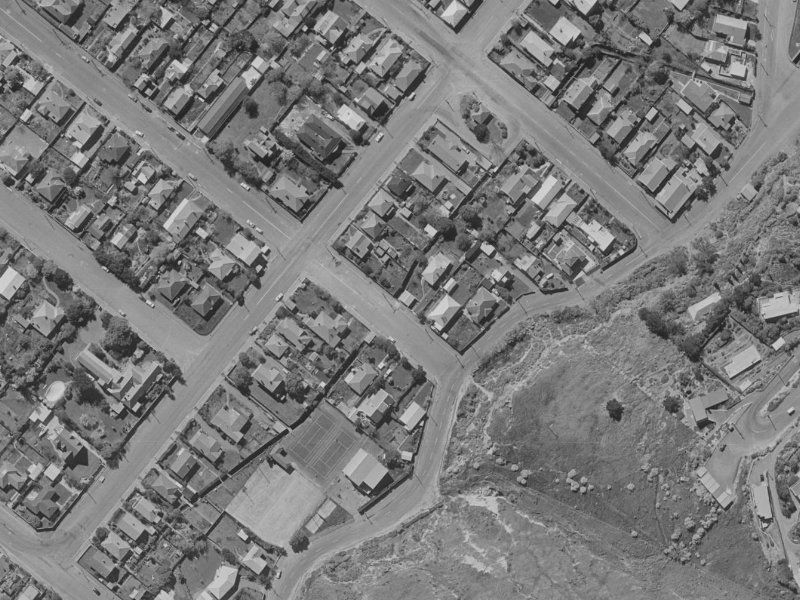 79 Wiggins Street from the air, 1970-1974