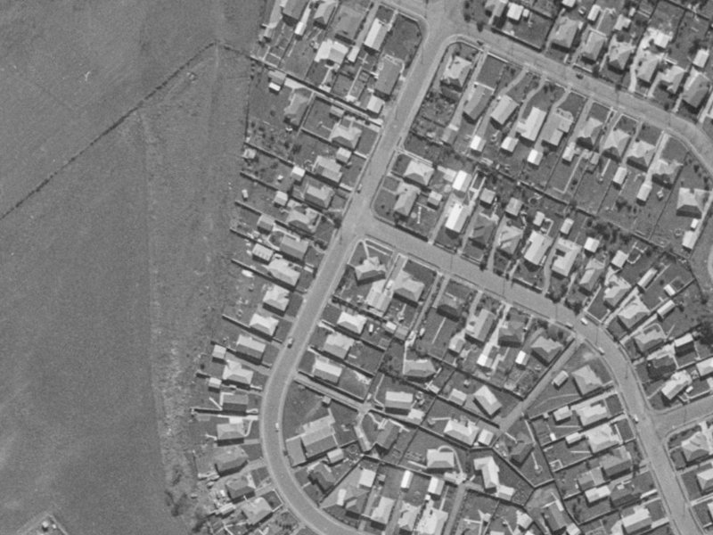 77 Santa Rosa Avenue from the air, 1970-1974