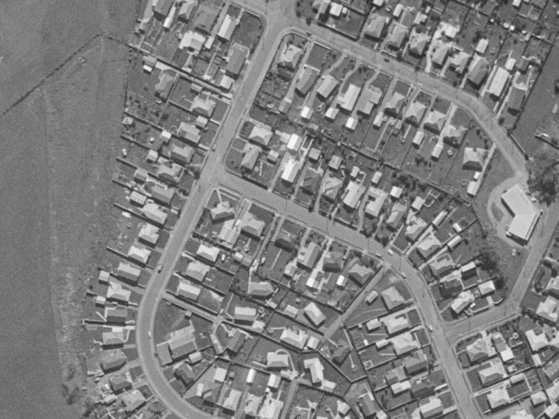 72 Santa Rosa Avenue from the air, 1970-1974