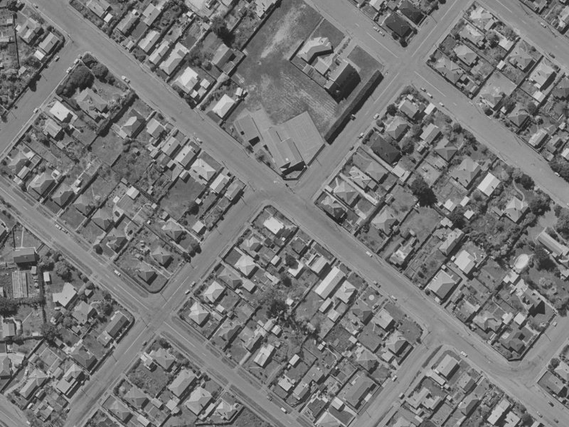 32 Colenso Street from the air, 1970-1974