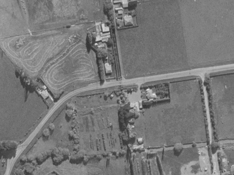 258 Cashmere Road from the air, 1970-1974