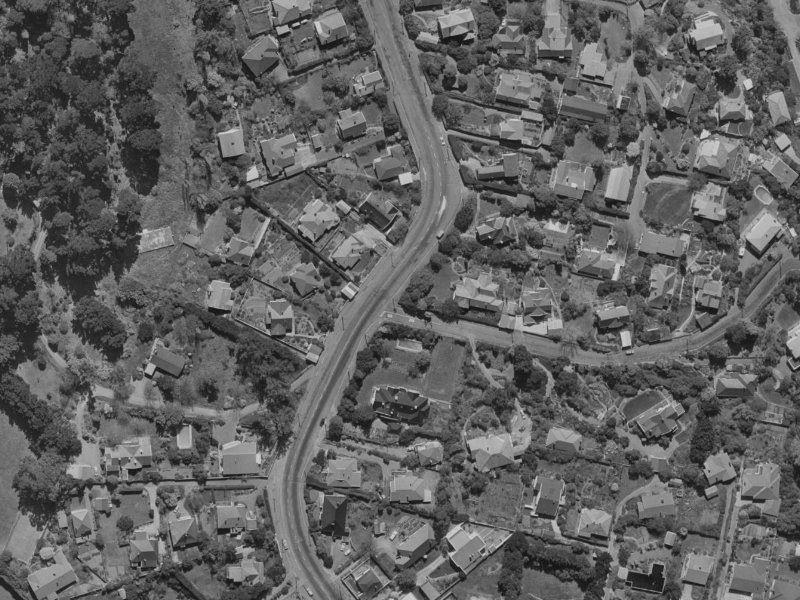 58A Hackthorne Road from the air, 1970-1974