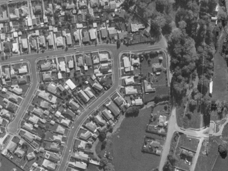 6E Waiau Street from the air, 1970-1974