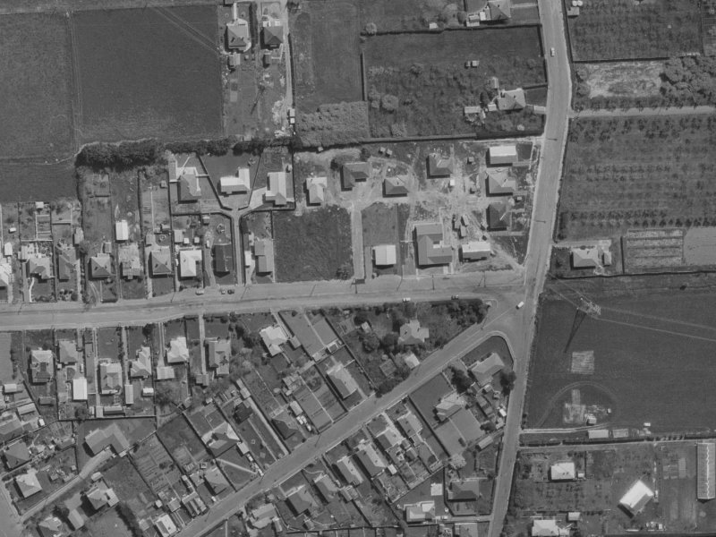 8A Martindales Road from the air, 1970-1974