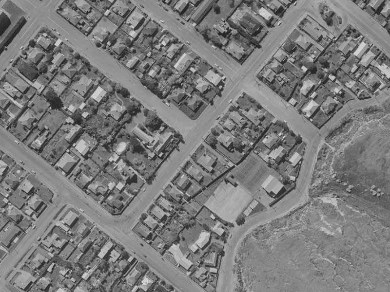 41 Head Street from the air, 1970-1974