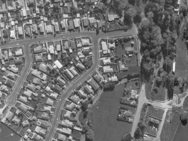 9 Waiau Street from the air, 1970-1974