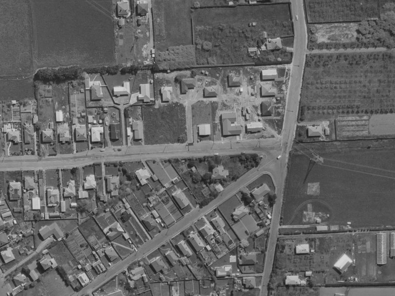 7 Martindales Road from the air, 1970-1974