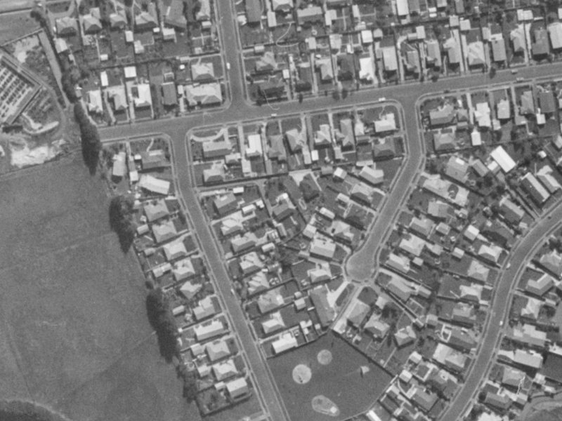 7 Waipara Street from the air, 1970-1974