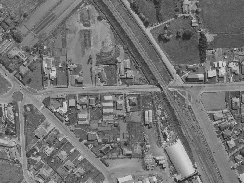 61 Martindales Road from the air, 1970-1974