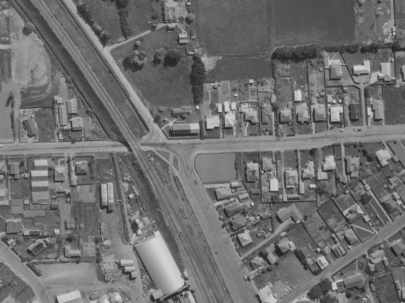 36 Martindales Road from the air, 1970-1974