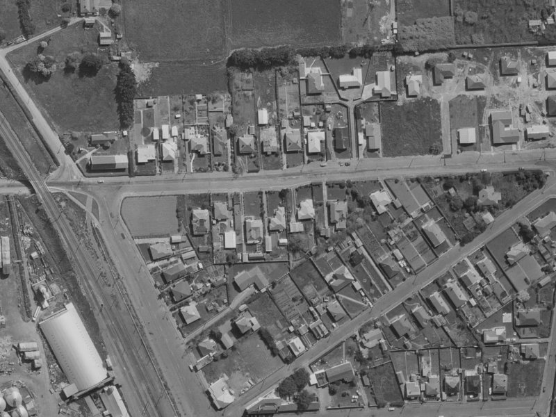 23 Martindales Road from the air, 1970-1974