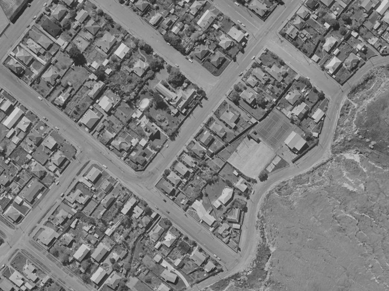 47 Head Street from the air, 1970-1974