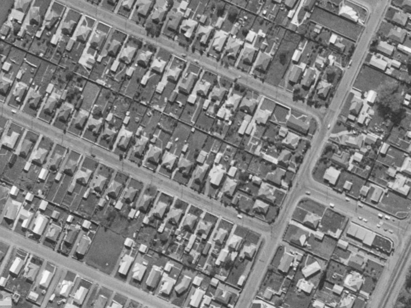 8A Nottingham Avenue from the air, 1970-1974