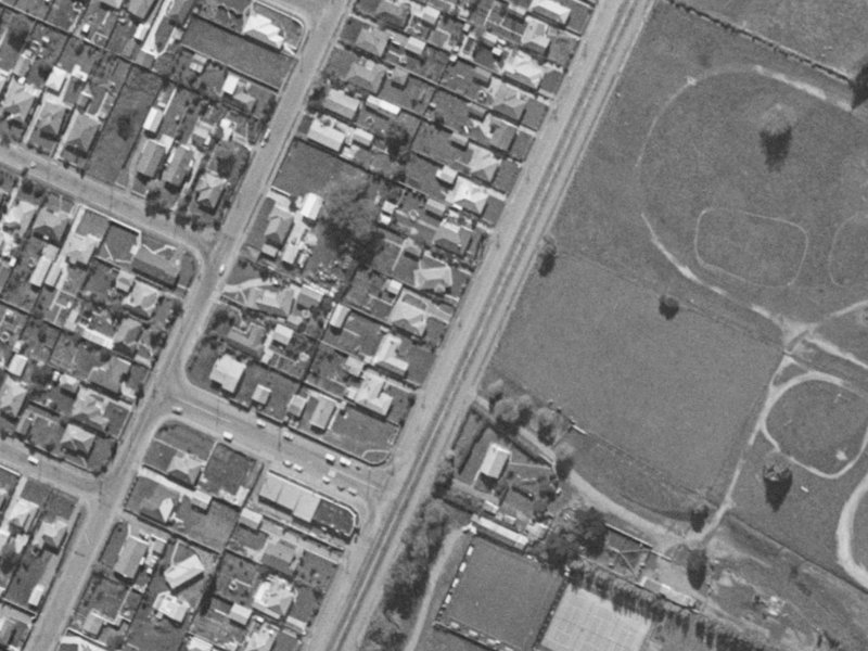 306 Halswell Road from the air, 1970-1974