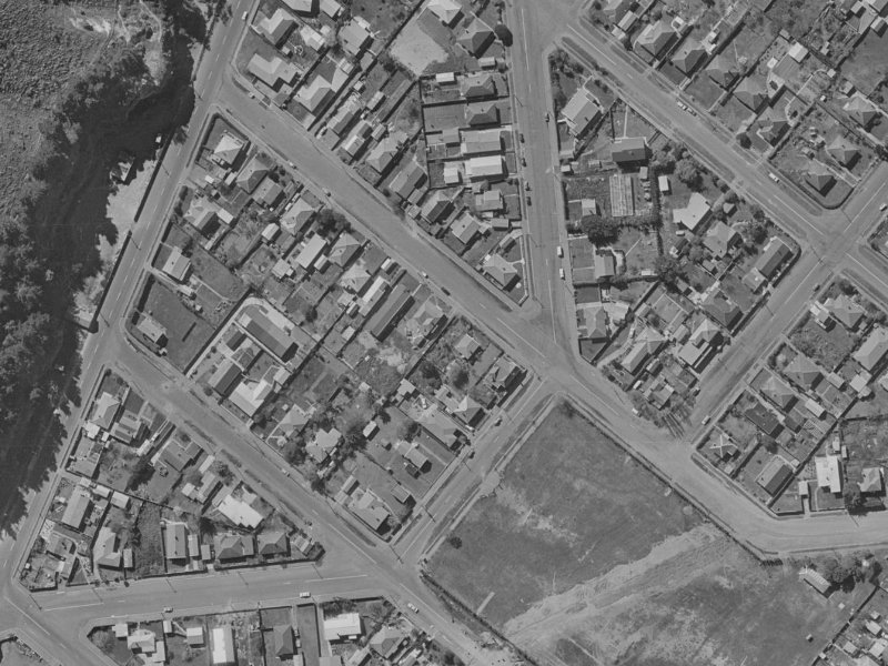 18B Denman Street from the air, 1970-1974