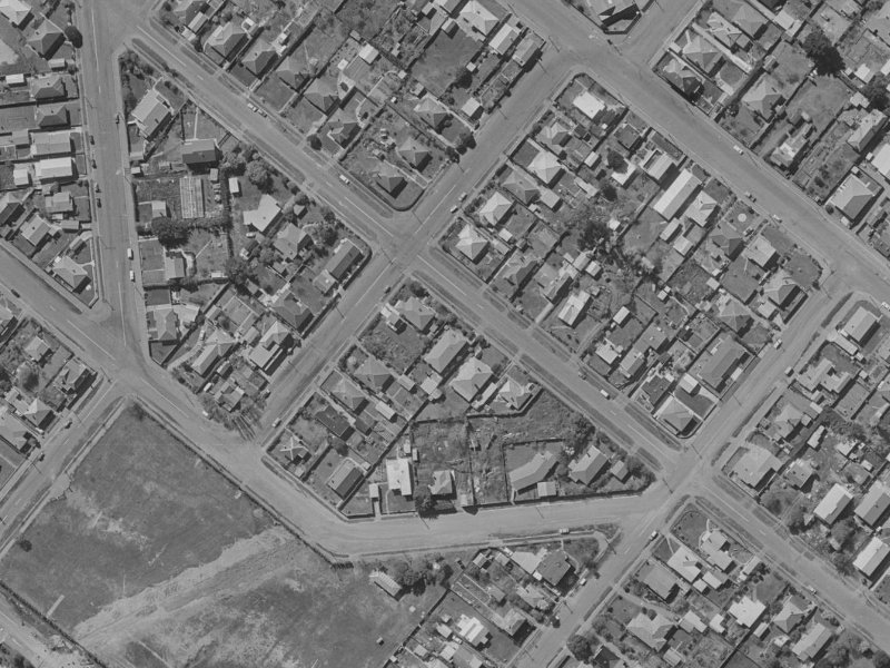 Arnold Street from the air, 1970-1974