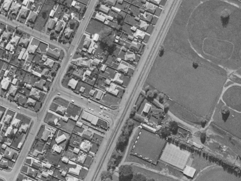 310 Halswell Road from the air, 1970-1974