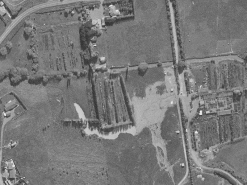 10 Croftfield Place from the air, 1970-1974