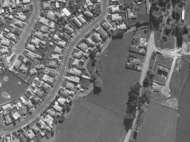20 Worsleys Road from the air, 1970-1974