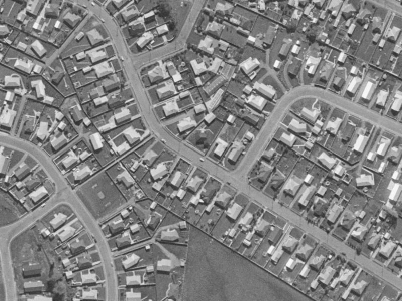 40 Santa Rosa Avenue from the air, 1970-1974