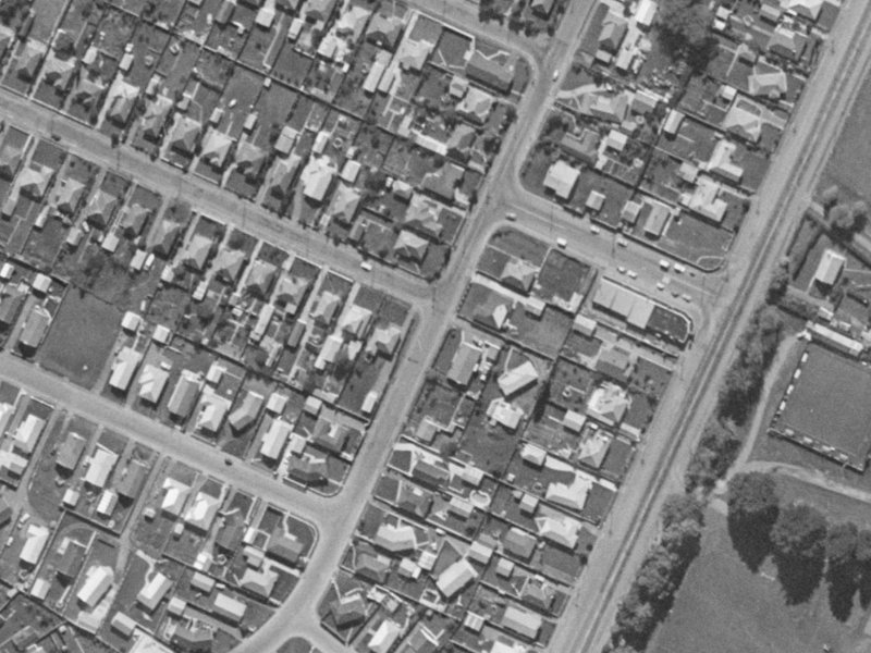 7 Wales Street from the air, 1970-1974