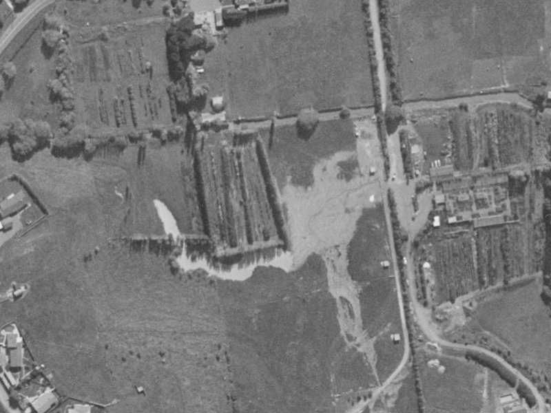 Croftfield Place from the air, 1970-1974