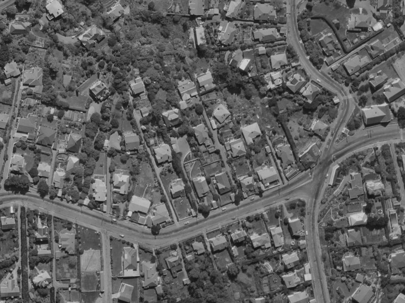 119A Hackthorne Road from the air, 1970-1974