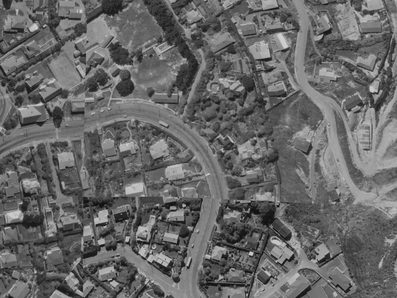 148 Hackthorne Road from the air, 1970-1974