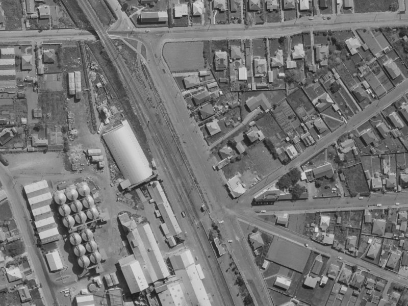 Station Road from the air, 1970-1974