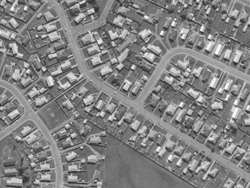 Santa Rosa Avenue from the air, 1970-1974