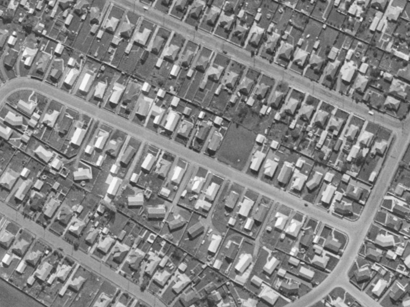 20-18 Fern Drive from the air, 1970-1974