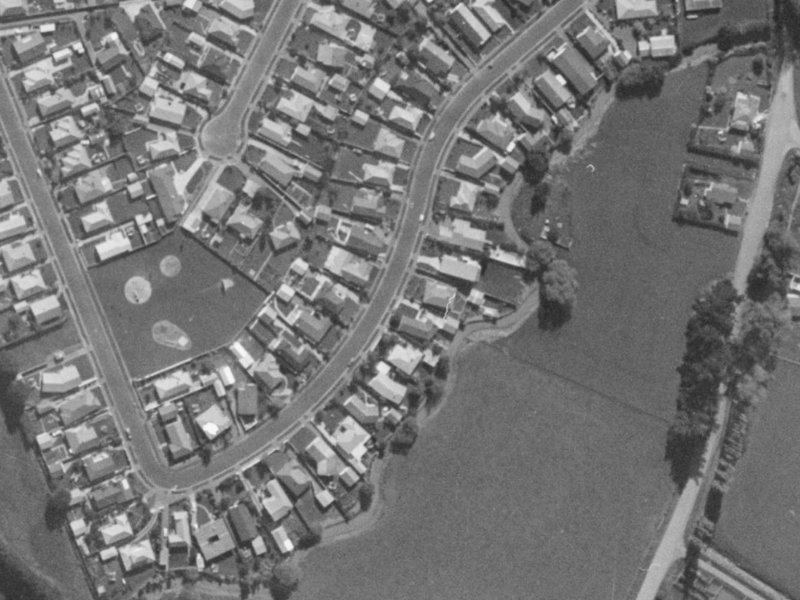 29 Waiau Street from the air, 1970-1974
