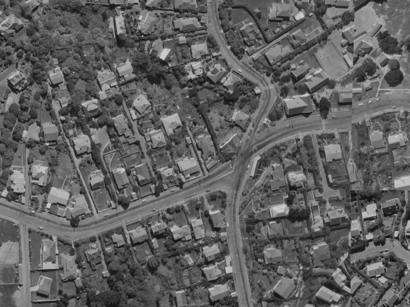 127a Hackthorne Road from the air, 1970-1974