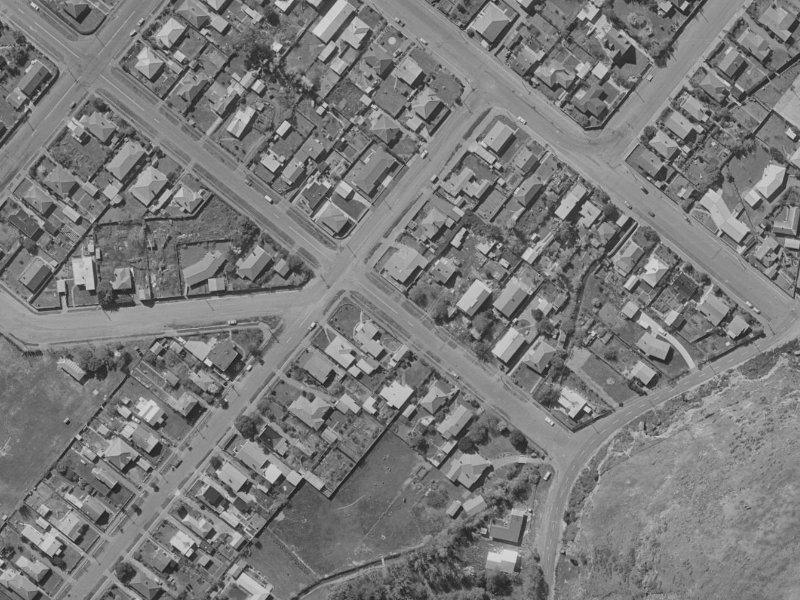 57 Arnold Street from the air, 1970-1974