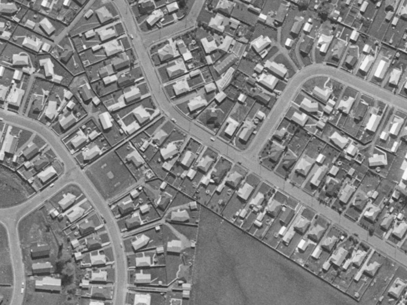 39 Santa Rosa Avenue from the air, 1970-1974