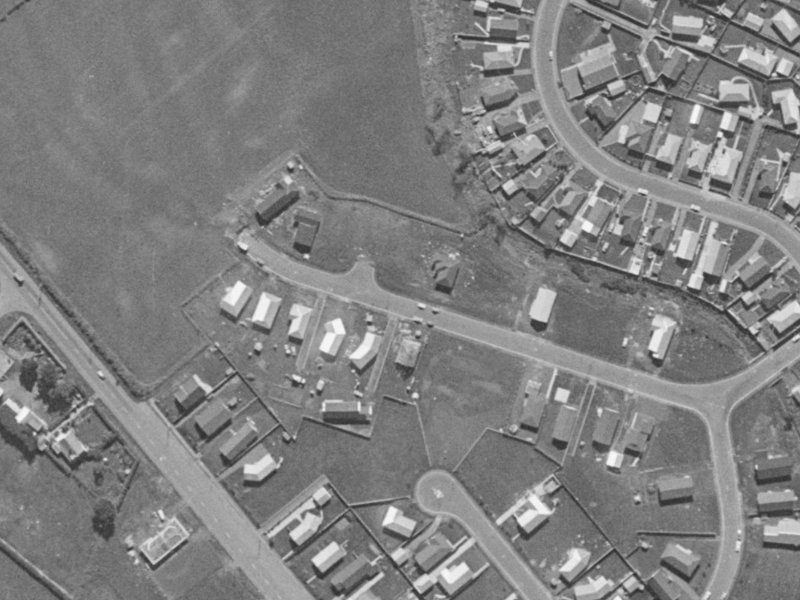 20 Patterson Terrace from the air, 1970-1974